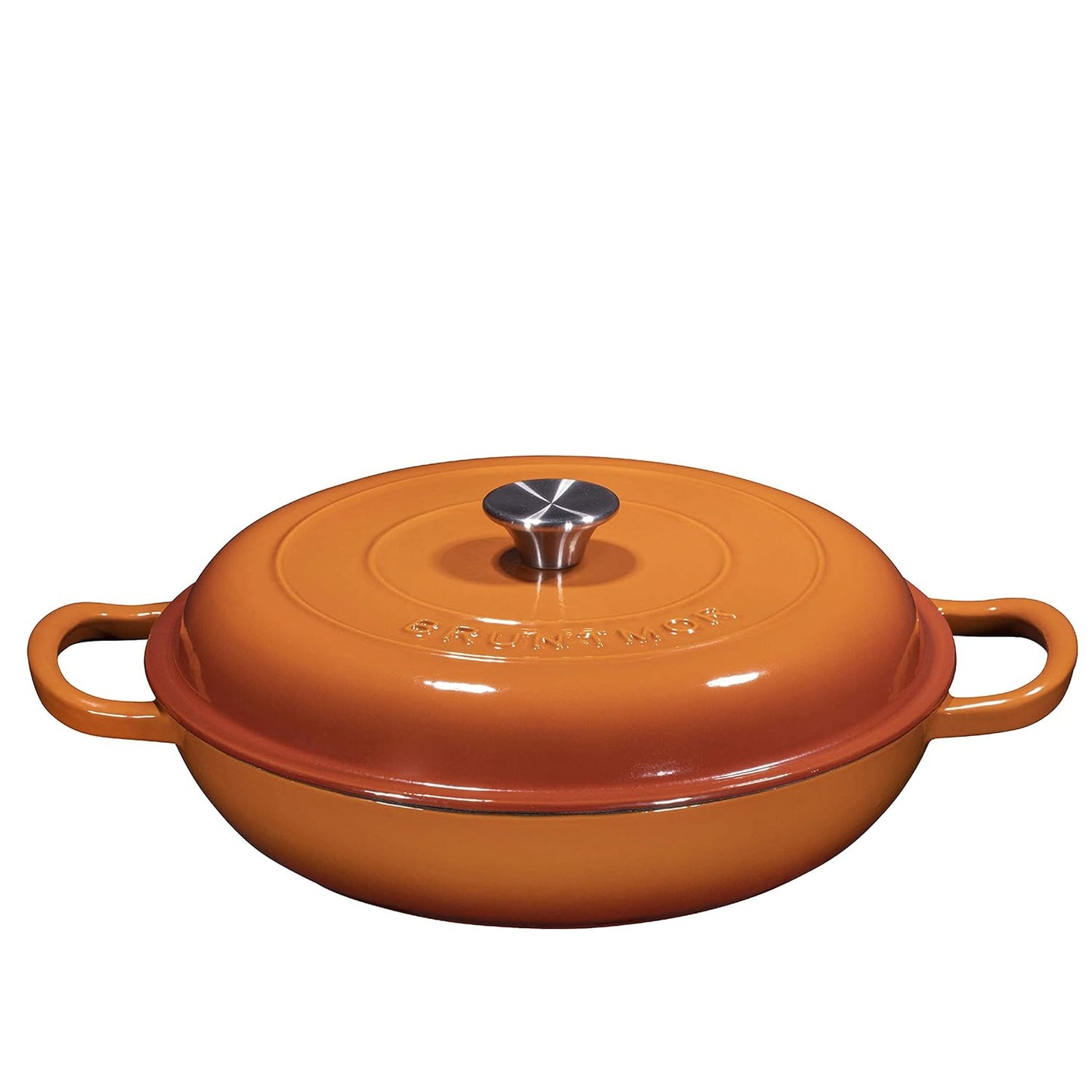 Pre-Seasoned Enameled Cast Iron Dutch Oven with Lid and Handle - 5.2 Quart Heavy Duty Casserole Dish for Cooking, Baking, and Braising - Oven Safe, Durable, round Cast Iron Cooking Pot - Red