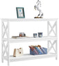 Console Table with 3 Storage Shelves, Entryway Table- Gray