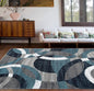 Contemporary Abstract Circles Perfect for High Traffic Areas of Your Living Room,Bedroom,Home Office,Kitchen Area Rug 6'6" X 9' Gray