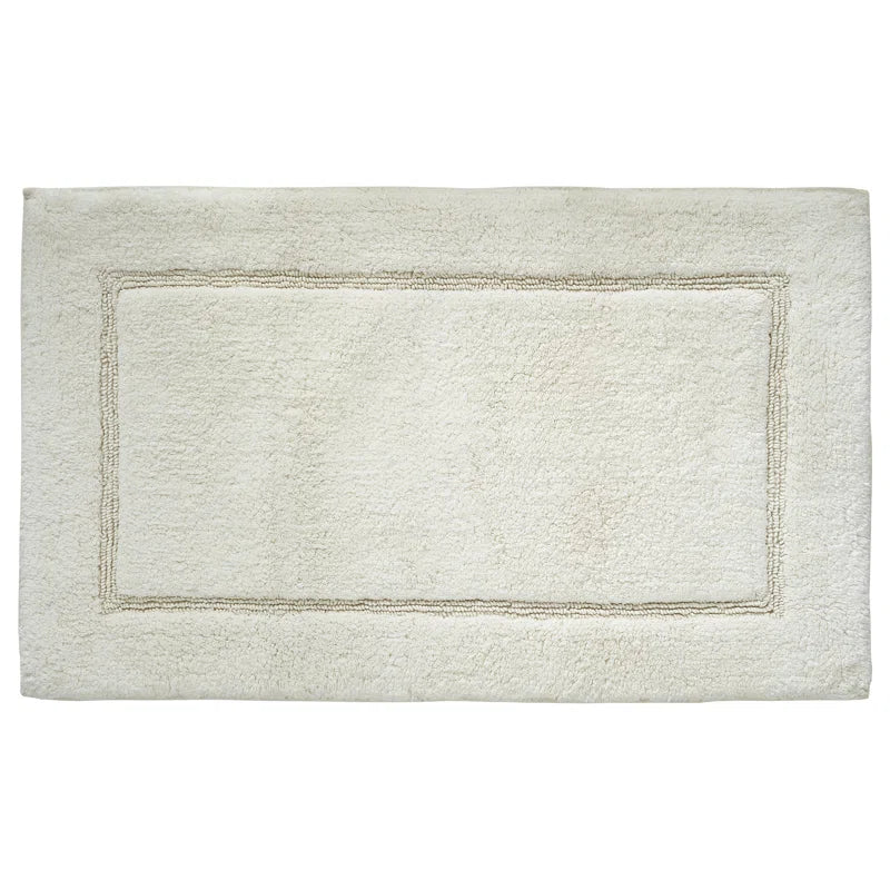 2-Pack Solid Loop with Non-Slip Backing Bath Mat Set