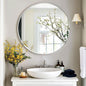 Round Mirror, Black round Mirror 24 Inch, round Wall Mirror Metal Frame, Circle Mirrors for Wall