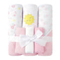 Soft Absorbent Baby Bath Towel Set- Elephant Hooded Towels with 5 Infant Face Washcloths (6 Pieces)