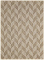 Patio Country Calla Contemporary Herringbone Indoor/Outdoor Area Rug, Blue/Grey, 7'9"X10'2"