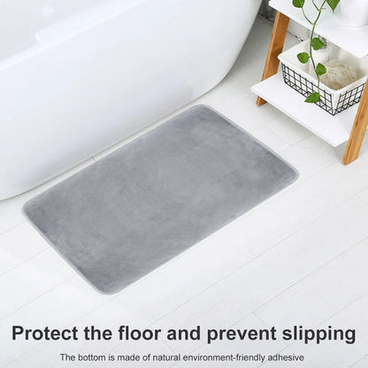 Memory Foam 3 PCS Bathroom Rug Absorbent Bath Mat Set Small Large and Contour Rug