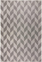 Patio Country Calla Contemporary Herringbone Indoor/Outdoor Area Rug, Blue/Grey, 7'9"X10'2"