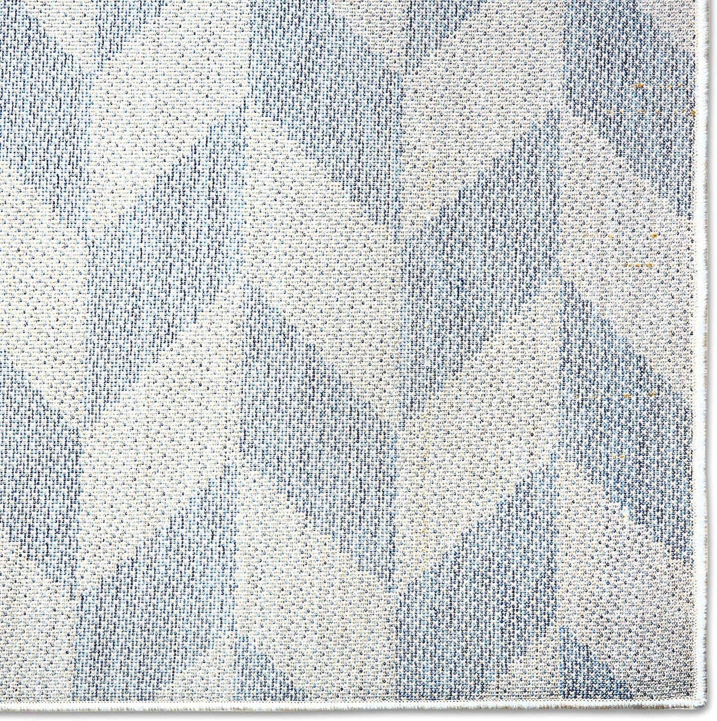 Patio Country Calla Contemporary Herringbone Indoor/Outdoor Area Rug, Blue/Grey, 7'9"X10'2"