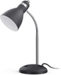 Metal Desk Lamp, Eye-Caring Table Lamp, Study Lamps with Flexible Goose Neck (Matte Black)